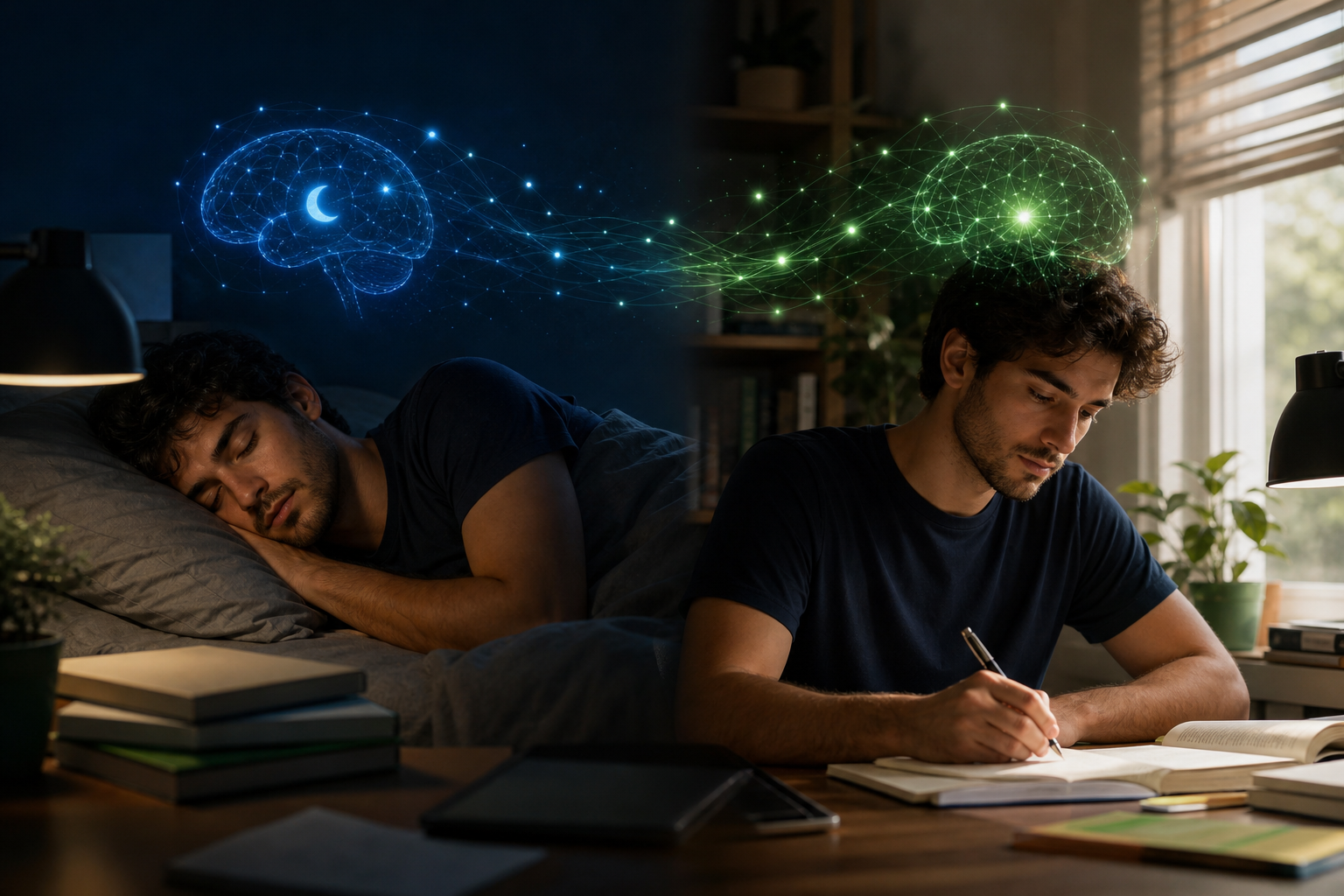 Dormir ajuda a memorizar: o truque de estudar à noite e revisar de manhã